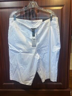 Chico's White Bermuda Shorts